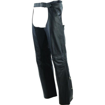 Kuryakyn Leather By River Road Plains Leather Chaps Black_1554308