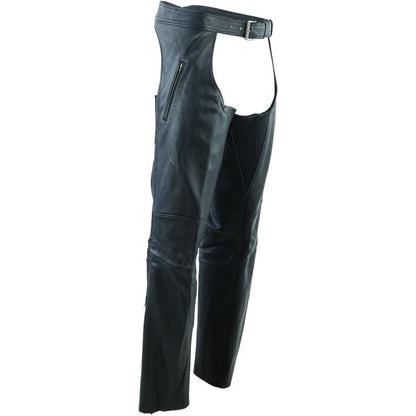 Kuryakyn Leather By River Road Longhaul Leather Chaps Black_1554404