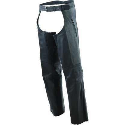 Kuryakyn Leather By River Road Longhaul Leather Chaps Black_1554405