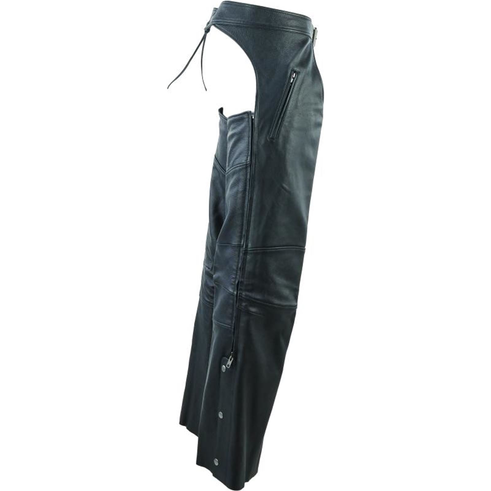 Kuryakyn Leather By River Road Longhaul Leather Chaps Black_1554408