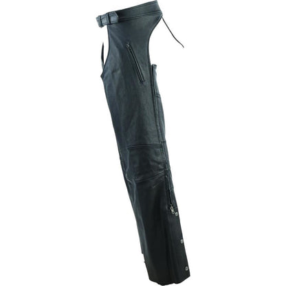 Kuryakyn Leather By River Road Longhaul Leather Chaps Black_1554409