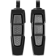 Kuryakyn Enygma Pegs With Adapter- Gloss Black 10030-2_1552645
