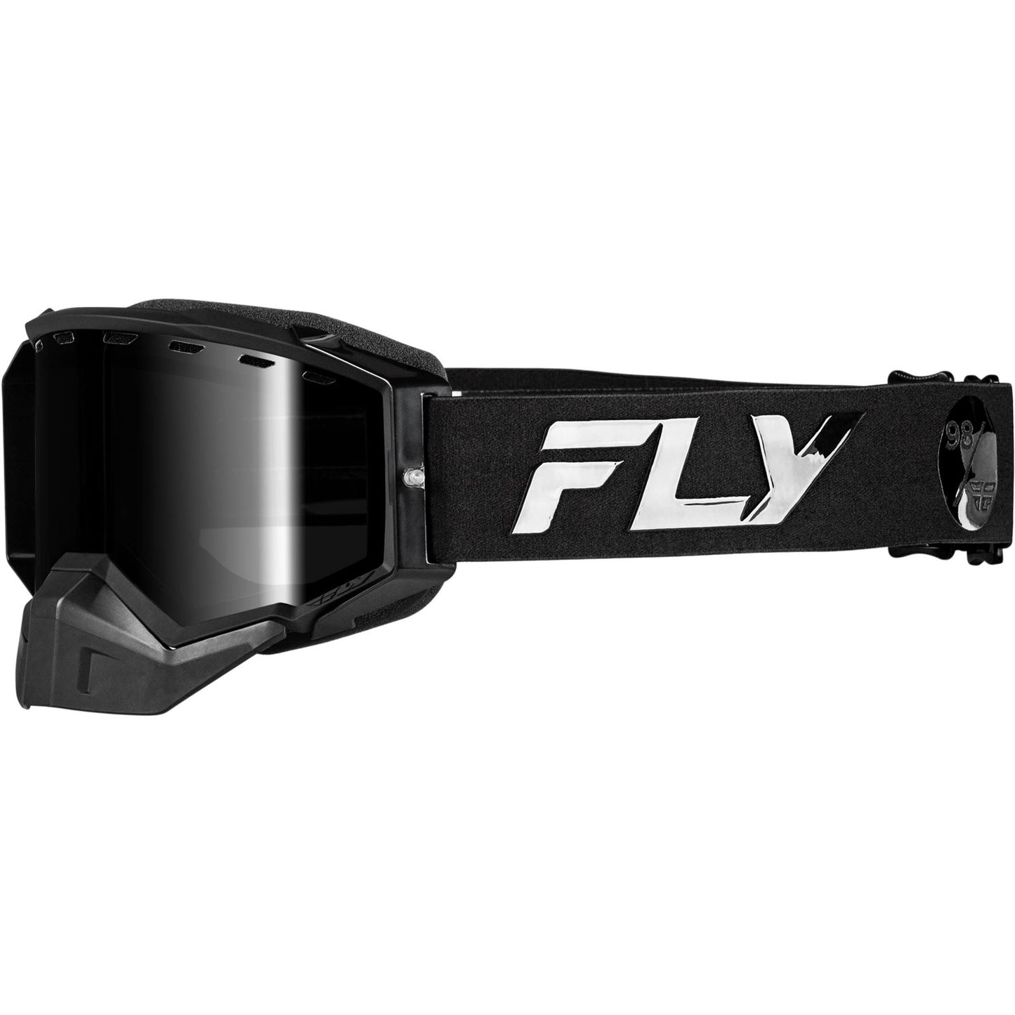 Fly Racing Zone Elite Snow Goggles - Black with Black Mirror/Polarized Smoke Lens 37-4108_1552699