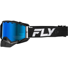 Fly Racing Zone Snow Goggles - Black/Black with Sky Blue Mirror/Blue Lens 37-50280_1552703
