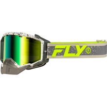 Fly Racing Zone Snow Goggles - Grey/Hi-Vis with Green Mirror/Yellow Lens 37-50281_1552705
