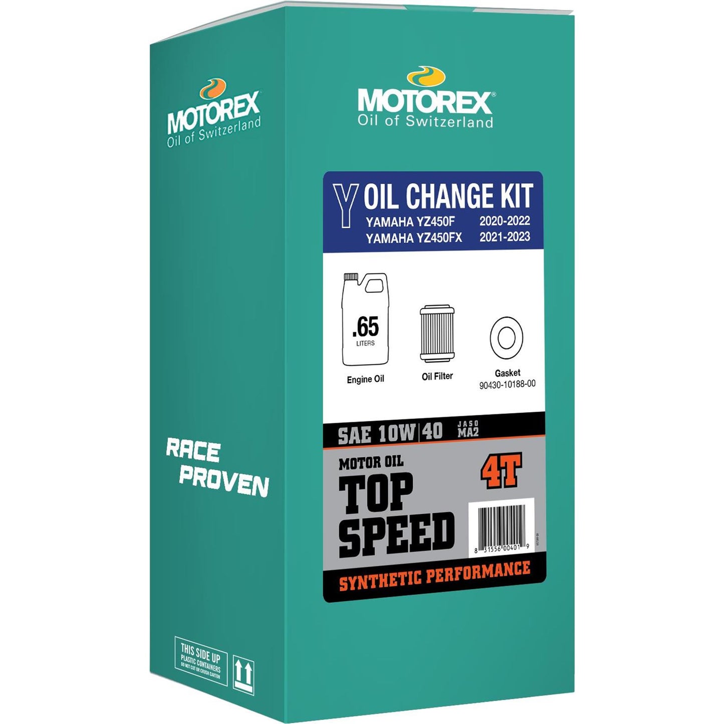 Motorex Top Speed Oil Change Kit for Yamaha YZ 450 - 0.65L - 10W/40 [MPN: 311244]_1553806