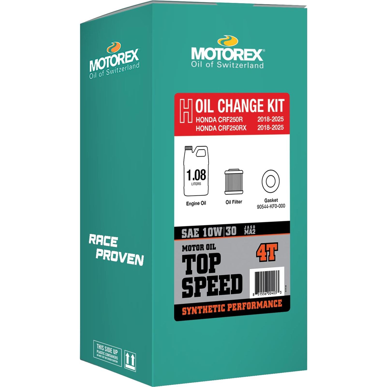 Motorex Top Speed Oil Change Kit for Honda CRF250 - 1.08L - 10W/30 [MPN: 311249]_1553804
