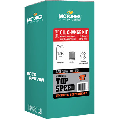 Motorex Top Speed Oil Change Kit for Honda CRF250 - 1.08L - 10W/30 [MPN: 311249]_1645273