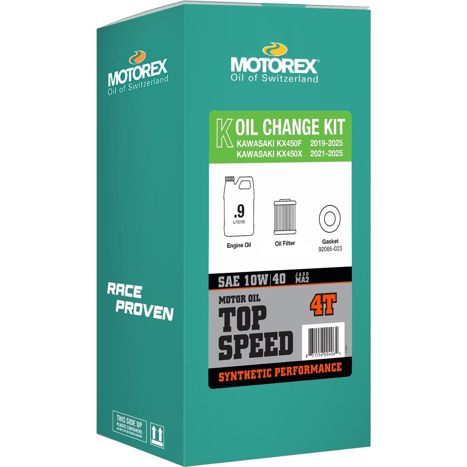 Motorex Top Speed Oil Change Kit for Kawasaki KX 450 - 0.90L - 10W/40 [MPN: 311248]_1553816