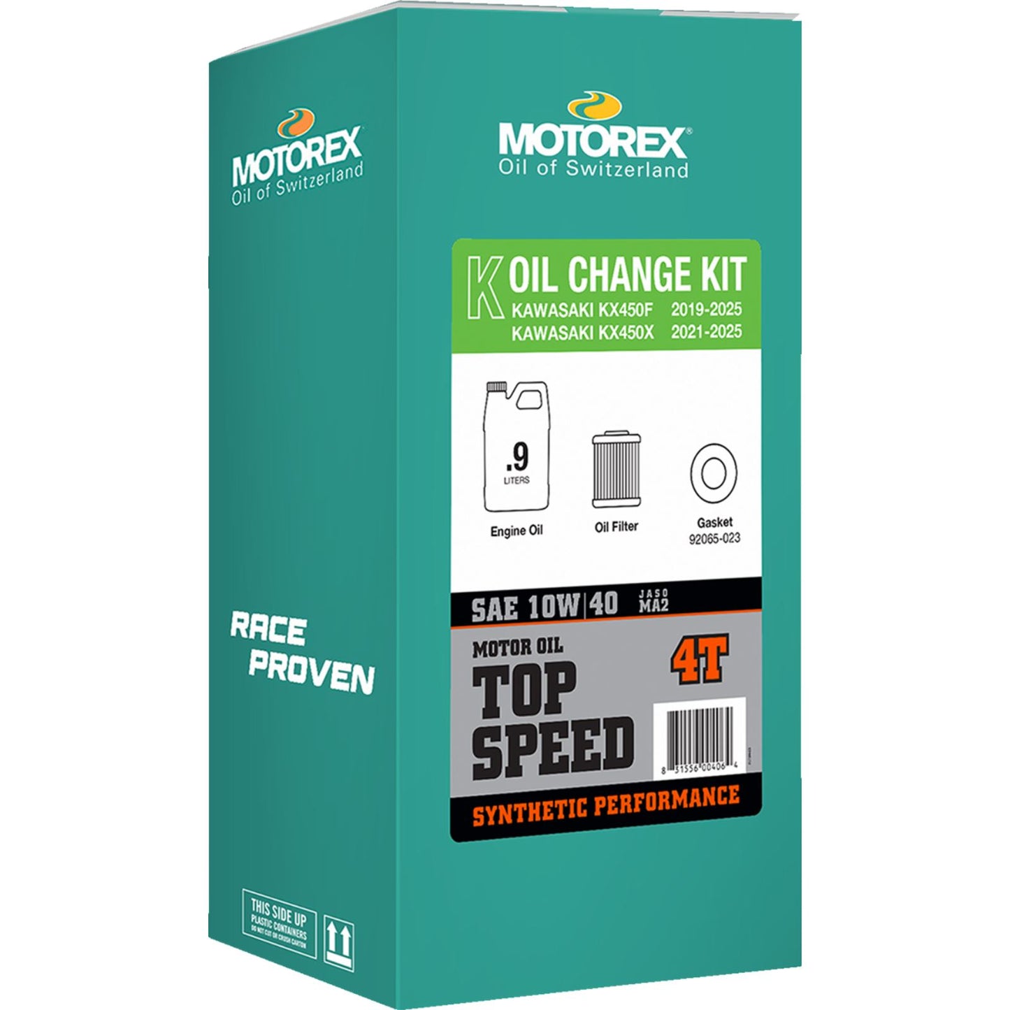 Motorex Top Speed Oil Change Kit for Kawasaki KX 450 - 0.90L - 10W/40 [MPN: 311248]_1645275