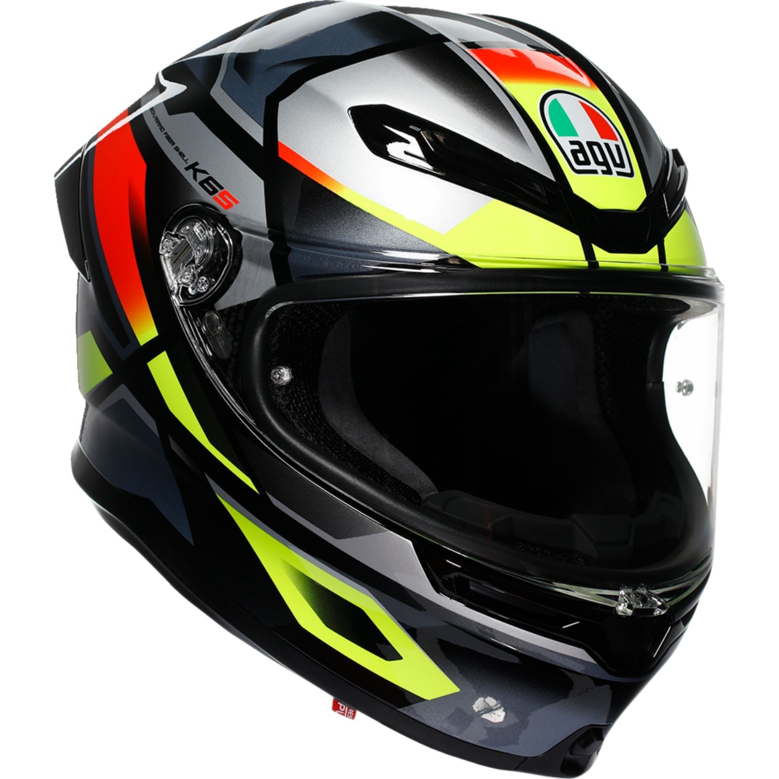 AGV Helmets K6 S Helmet - Erazer - Black/Red/Yellow Fluo_1549958