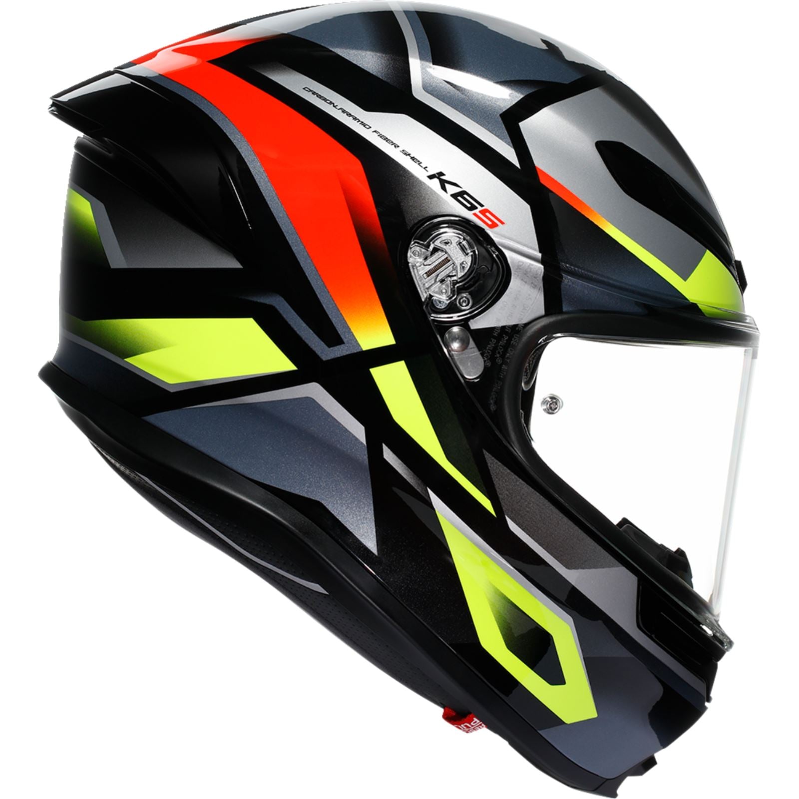 AGV Helmets K6 S Helmet - Erazer - Black/Red/Yellow Fluo_1549982