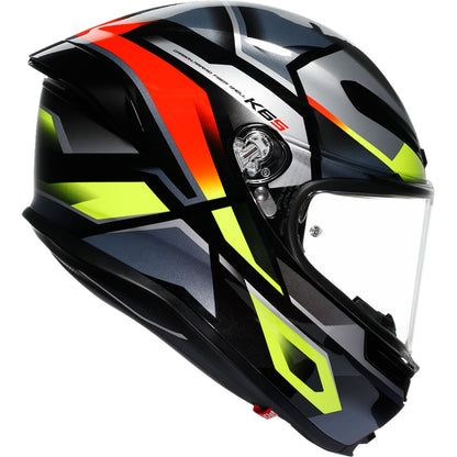 AGV Helmets K6 S Helmet - Erazer - Black/Red/Yellow Fluo_1549982