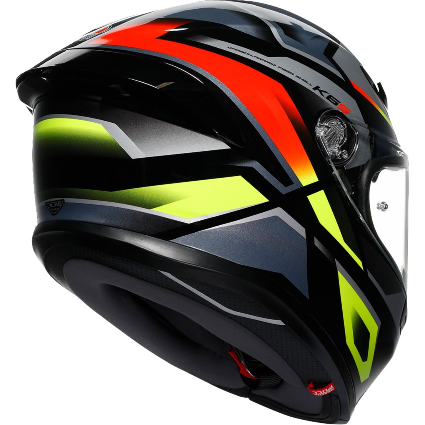 AGV Helmets K6 S Helmet - Erazer - Black/Red/Yellow Fluo_1549959