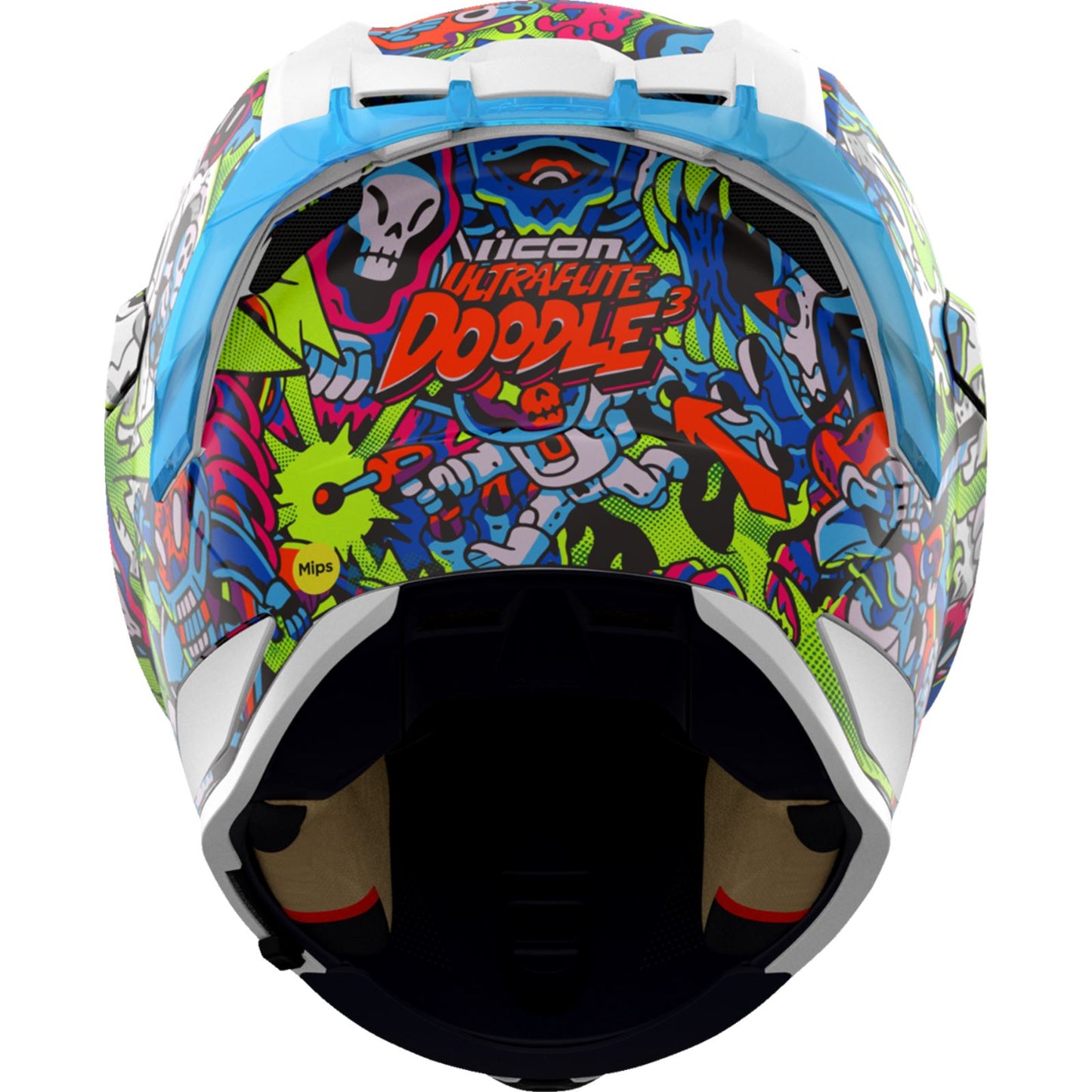 Icon Ultraflite Helmet - Doodle 3 - MIPS® - Blue_1550005