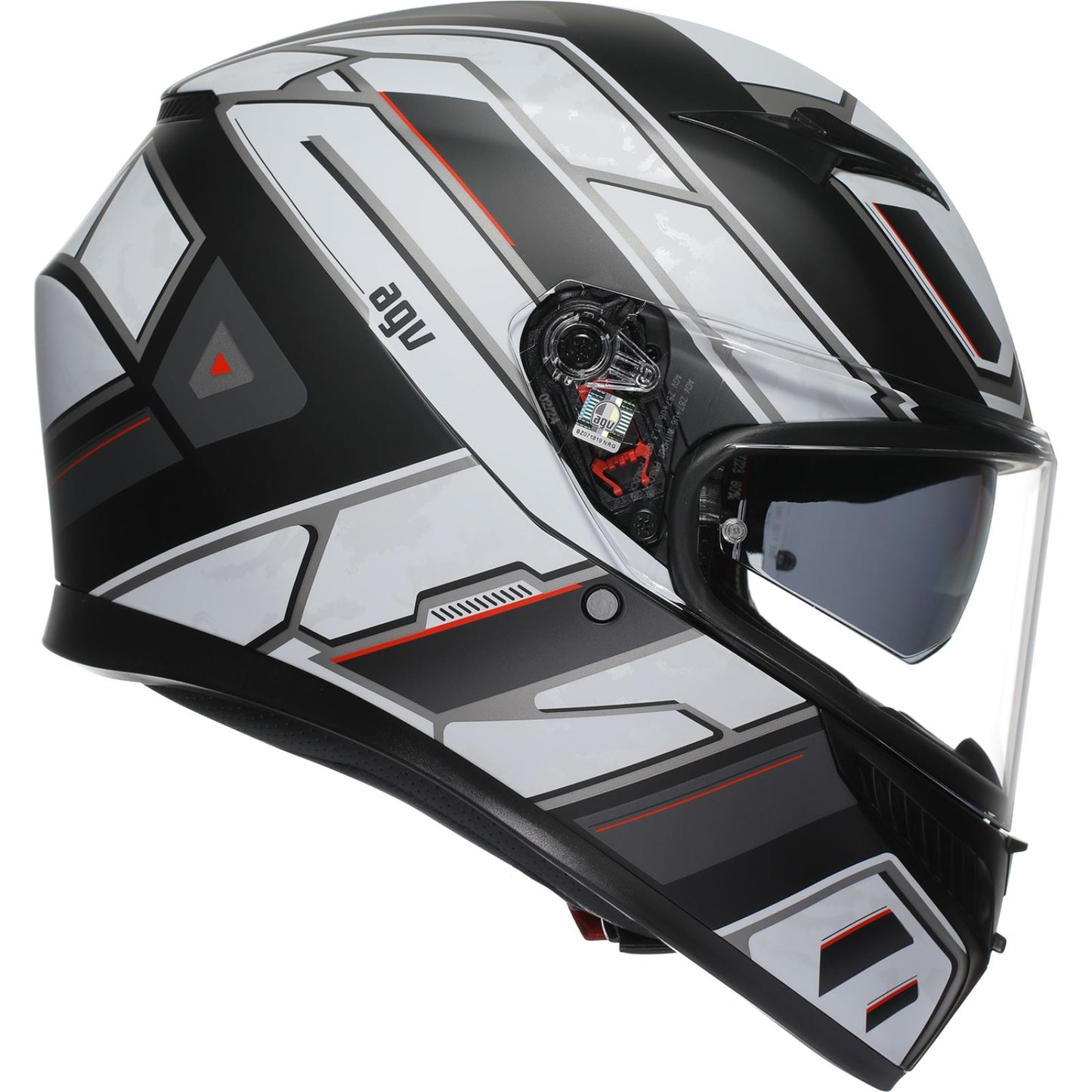 AGV Helmets K3 Helmet - Rivia - Matte Black/White_1550022