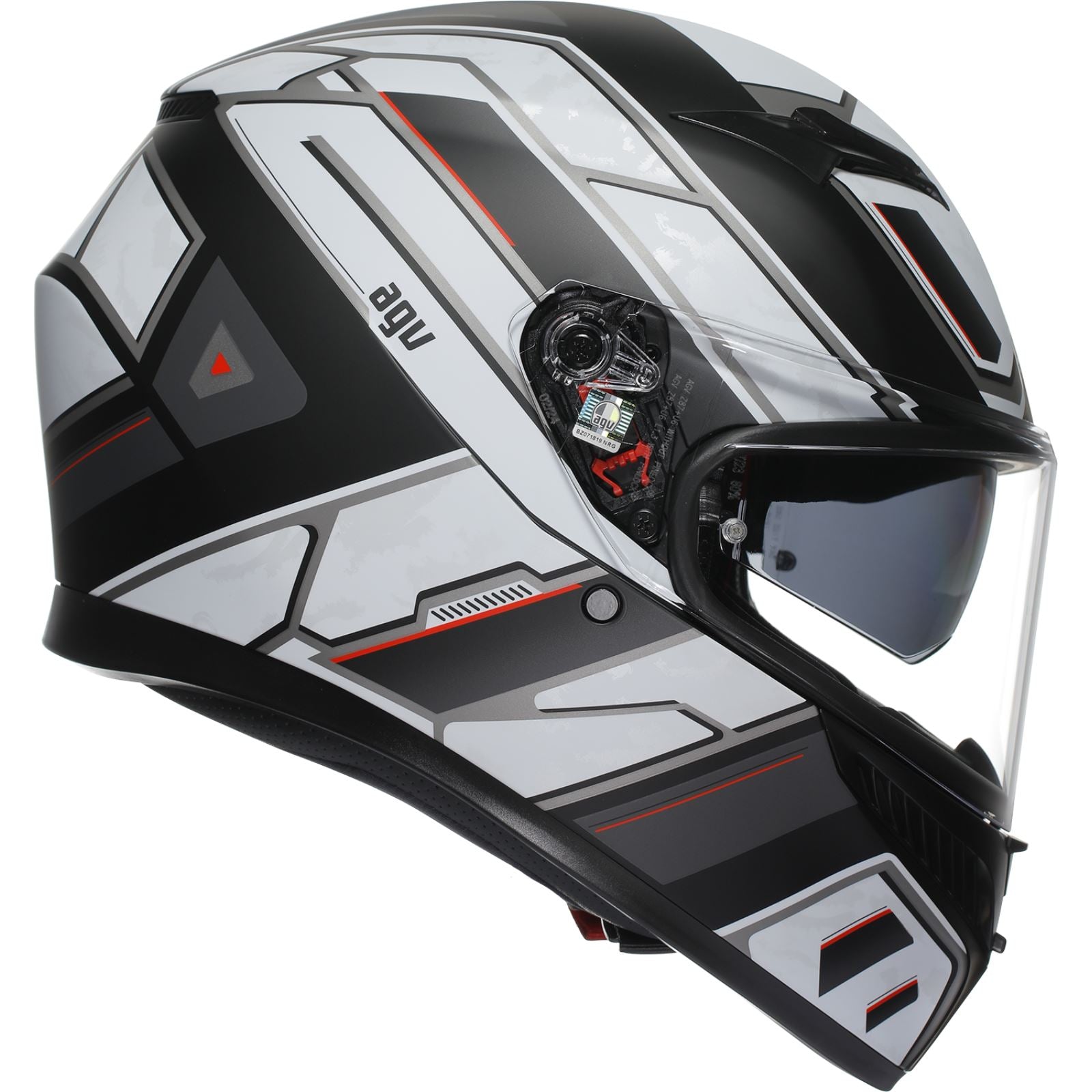 AGV Helmets K3 Helmet - Rivia - Matte Black/White_1550022