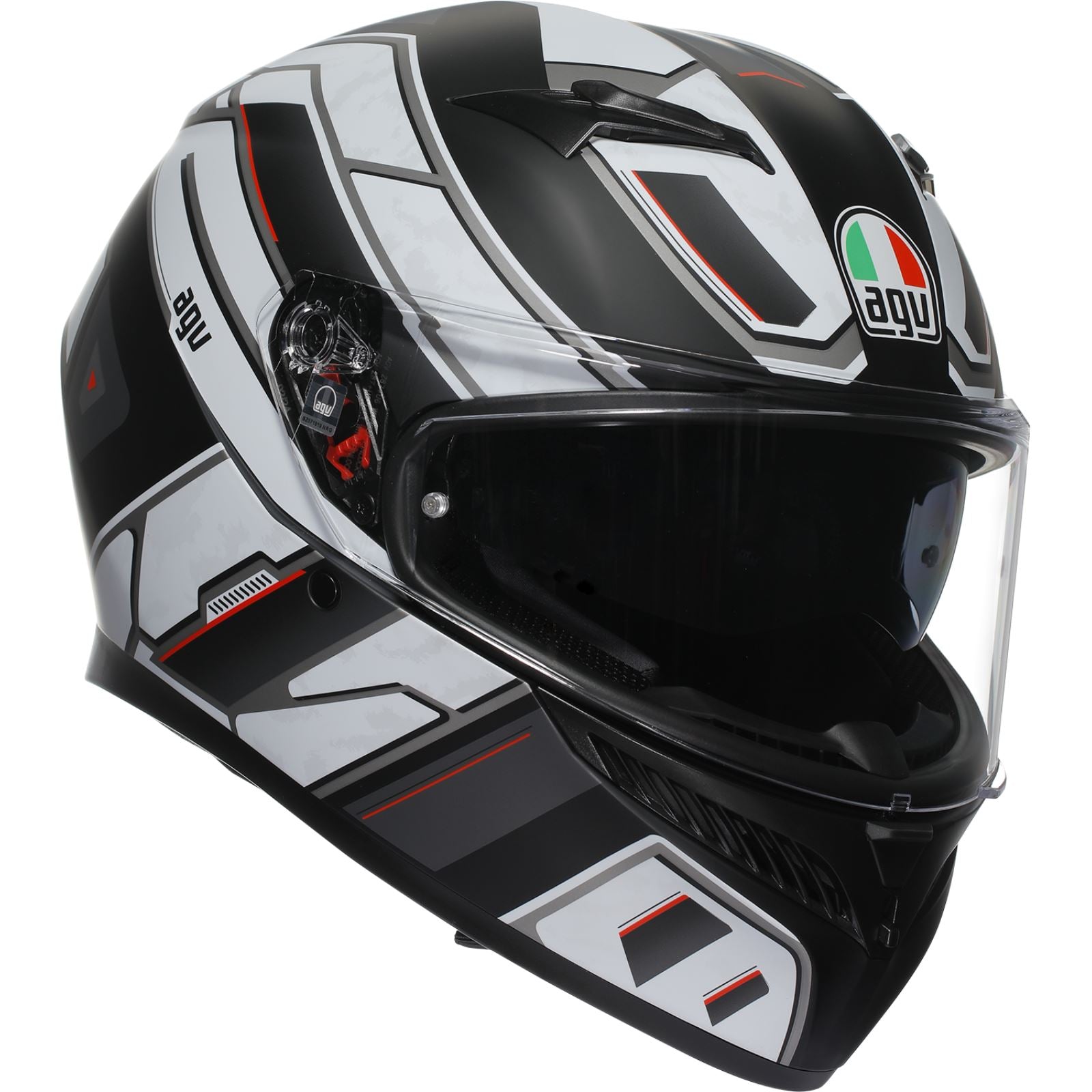 AGV Helmets K3 Helmet - Rivia - Matte Black/White_1550023