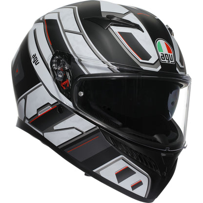 AGV Helmets K3 Helmet - Rivia - Matte Black/White_1550023