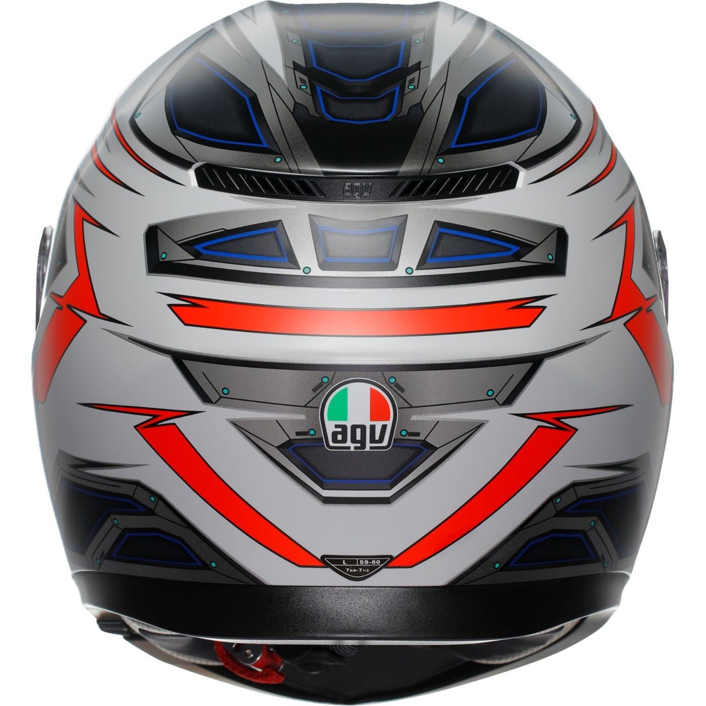 AGV Helmets K3 Helmet - Space - Matte White/Red Fluo_1550081