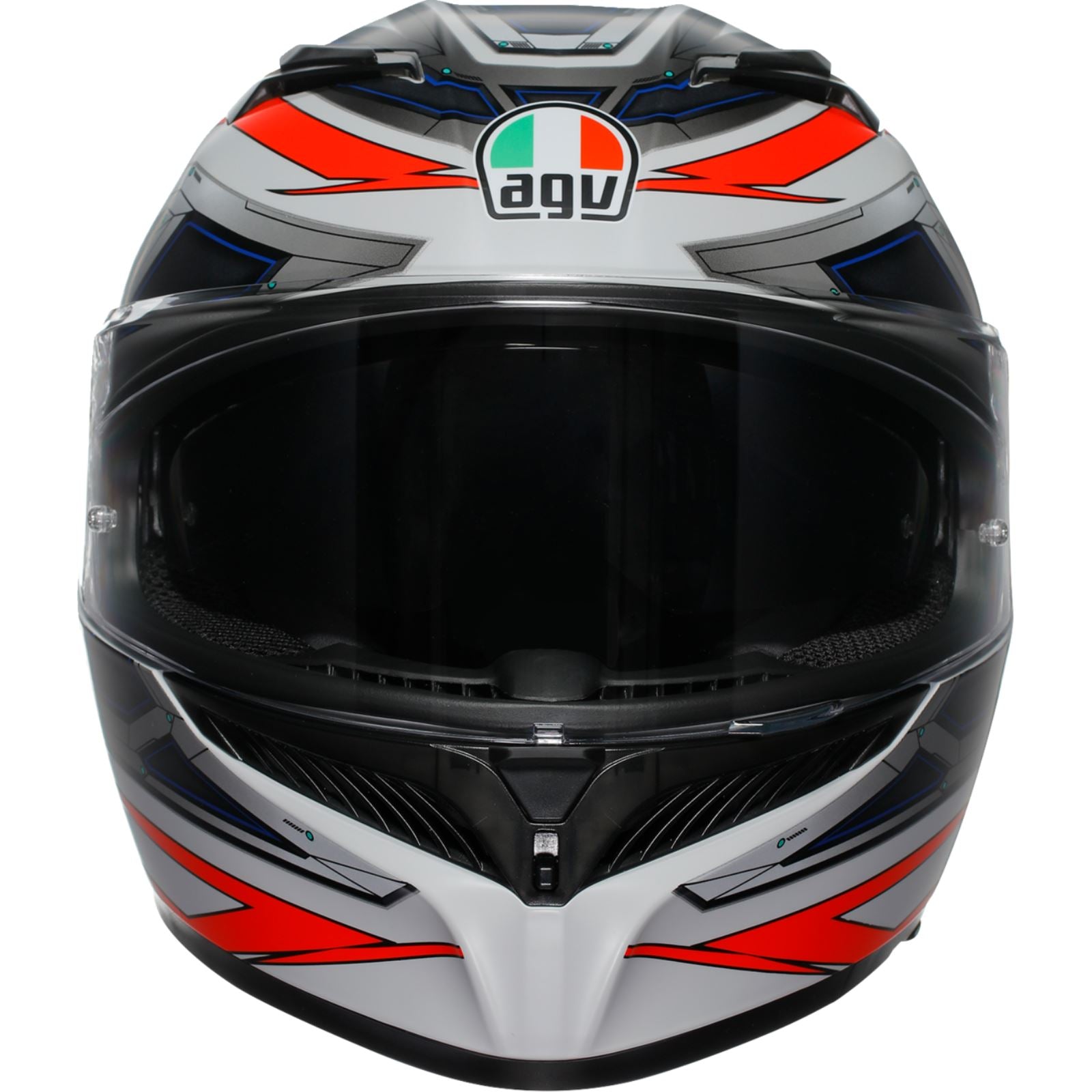 AGV Helmets K3 Helmet - Space - Matte White/Red Fluo_1550061