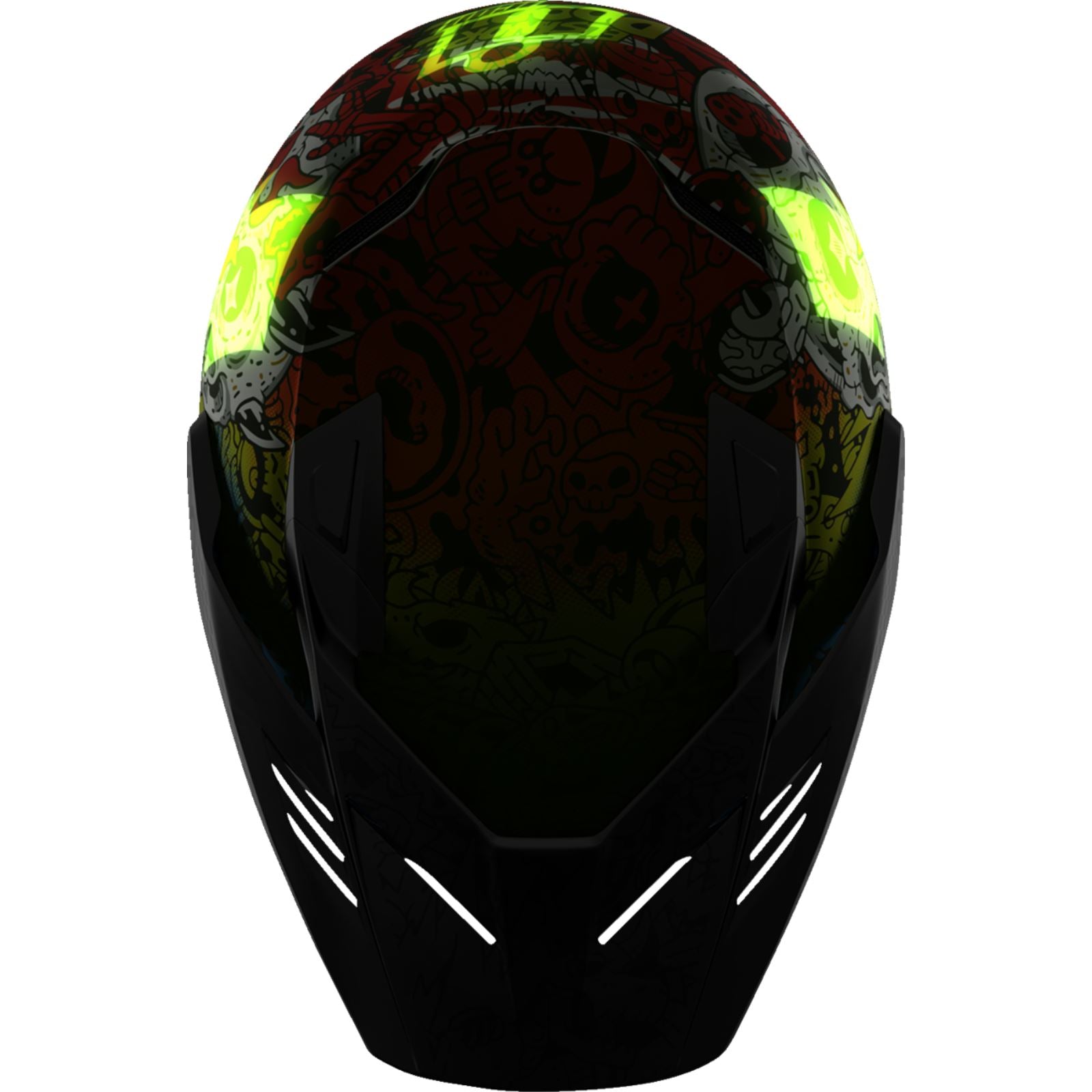 Icon Elsinore™ Helmet - Doodle 3 - White_1550414