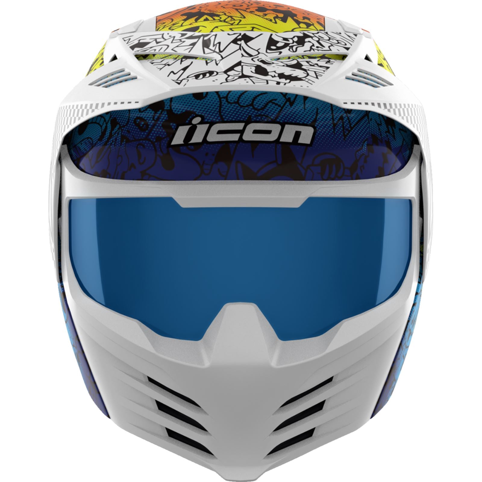 Icon Elsinore™ Helmet - Doodle 3 - White_1550456