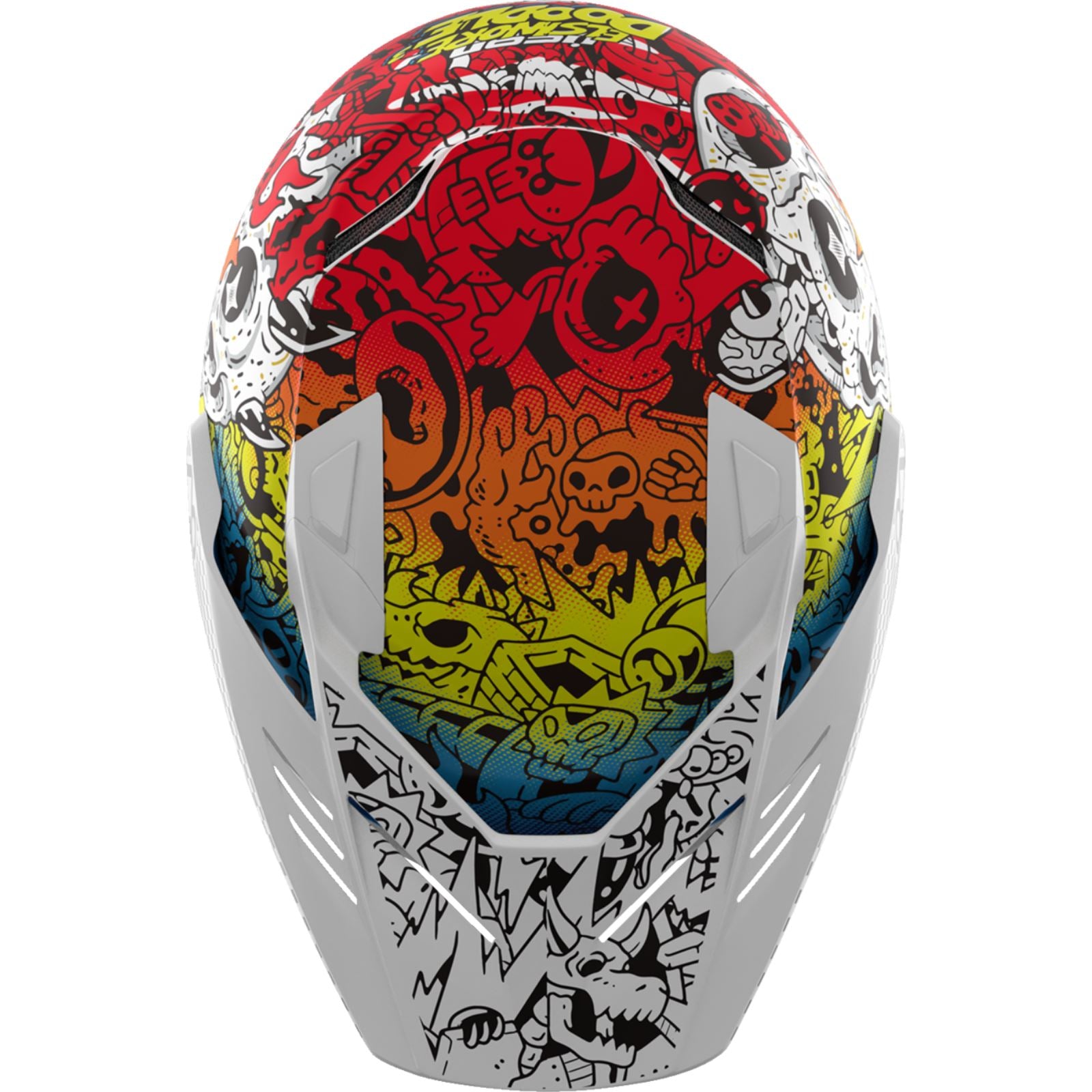 Icon Elsinore™ Helmet - Doodle 3 - White_1550433