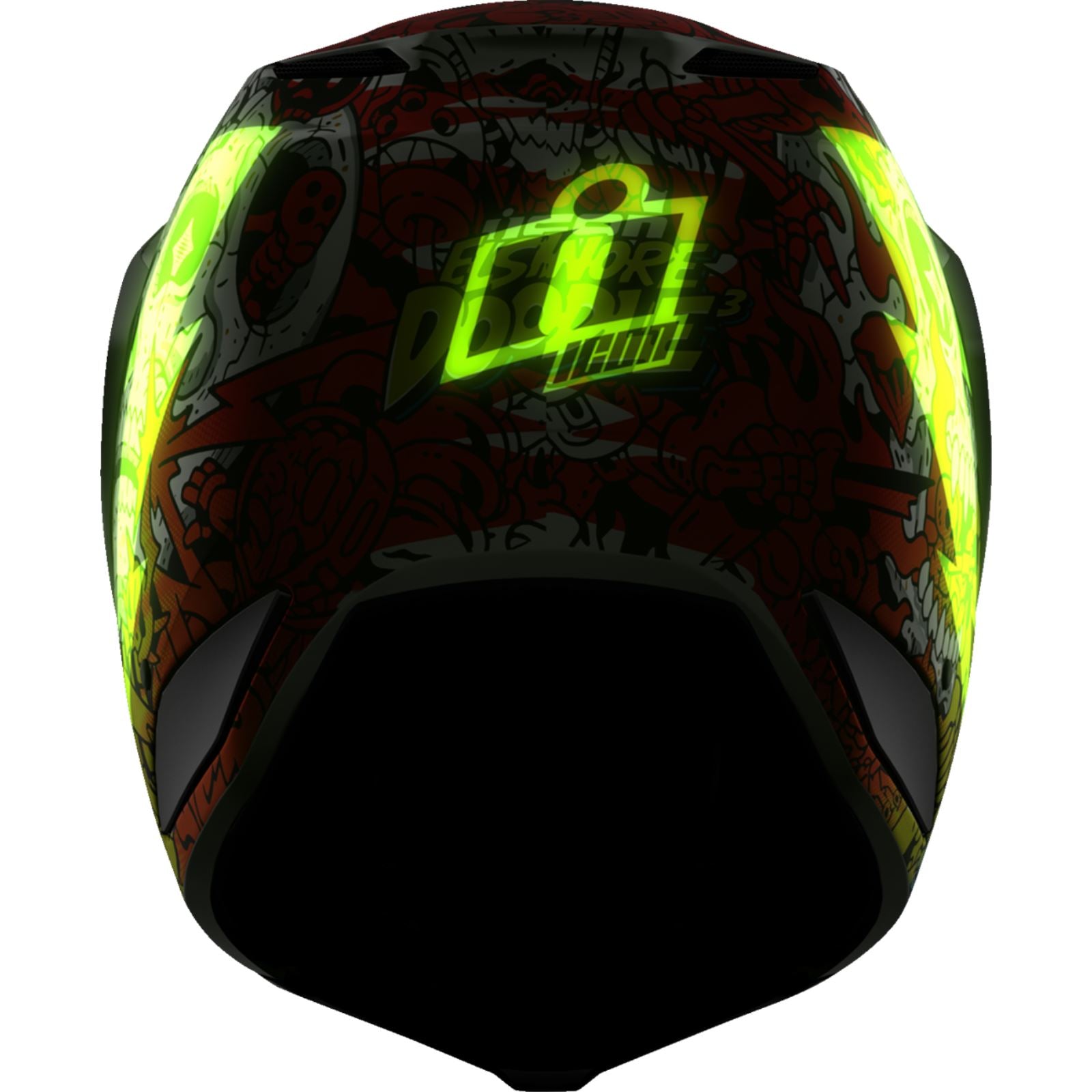 Icon Elsinore™ Helmet - Doodle 3 - White_1550411