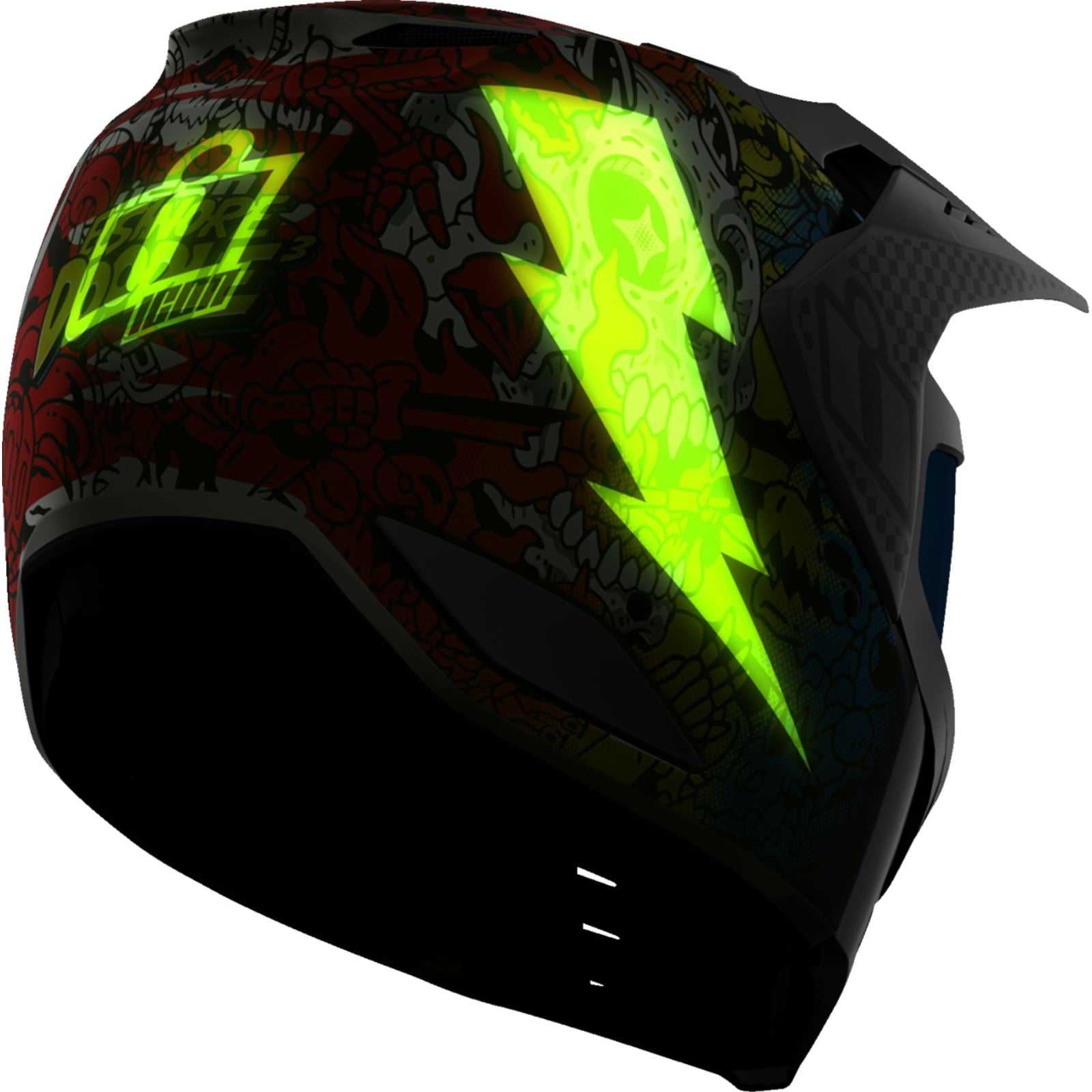 Icon Elsinore™ Helmet - Doodle 3 - White_1550412