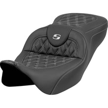Saddlemen Roadsofa™ Seat - Lattice Stitch - Silver Stitch - w/o Backrest 808-07B-18205_1550639