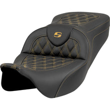 Saddlemen Roadsofa™ Seat - Lattice Stitch - Gold Stitch - w/o Backrest 808-07B-18207_1550640
