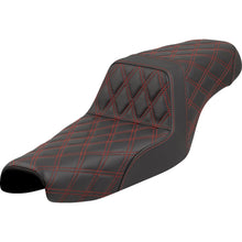Saddlemen Step-Up Seat - Lattice Stitch - Red Stitch - XL '04-'22 807-11-17504_1550644