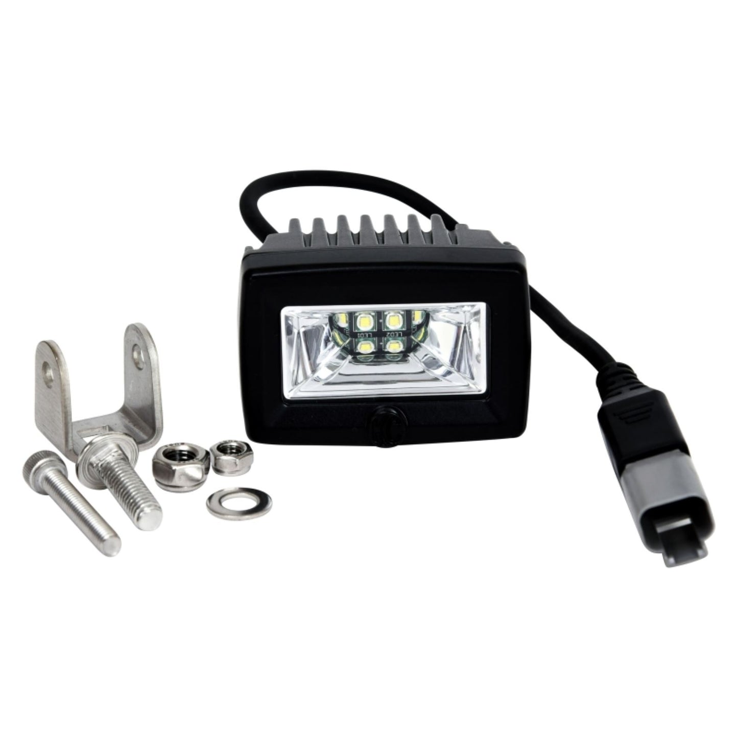 KC HiLiTES C-Series 2" C2 LED Light 20w Area Flood Beam (Single) - Black [MPN: 1328]_1551550