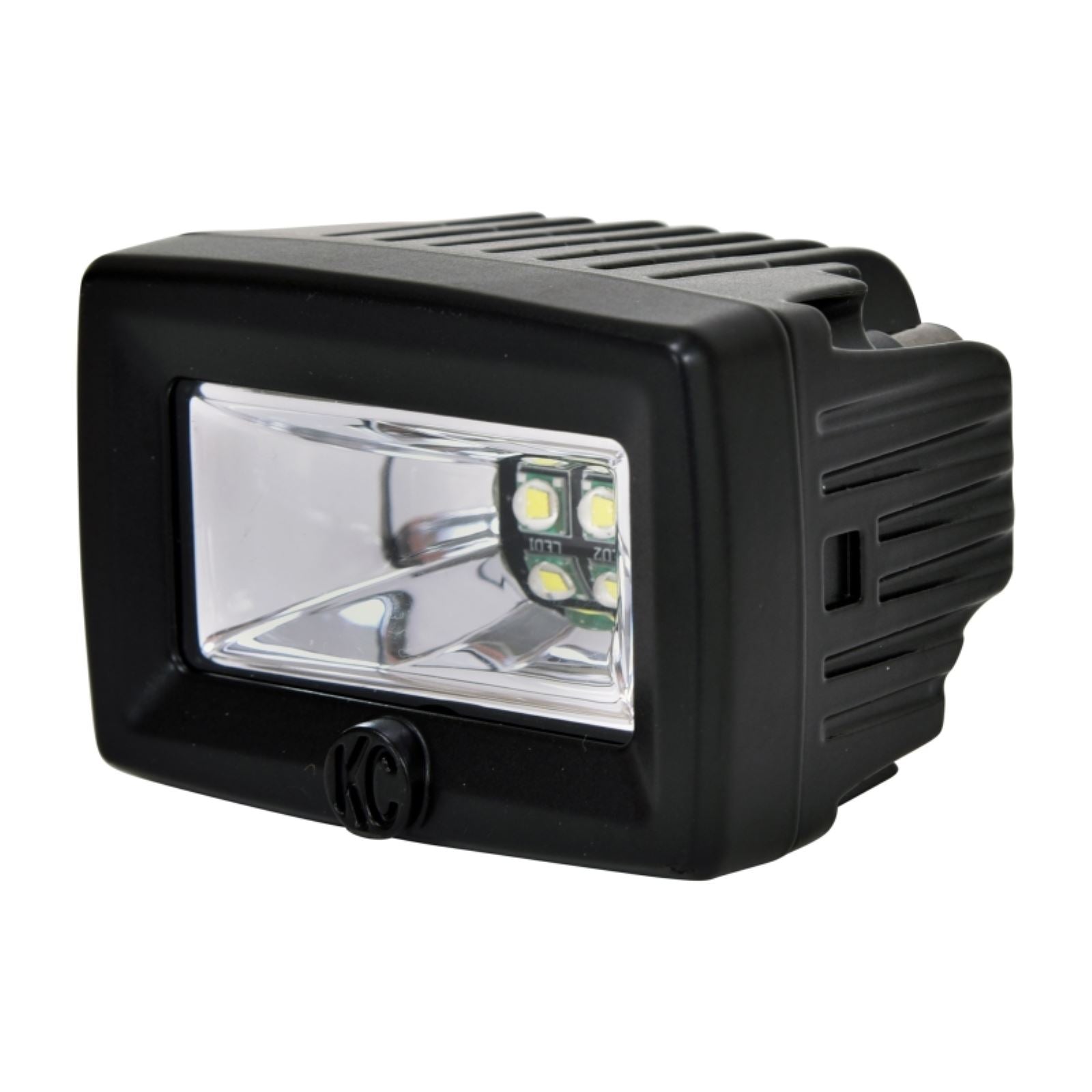KC HiLiTES C-Series 2" C2 LED Light 20w Area Flood Beam (Single) - Black [MPN: 1328]_1551554