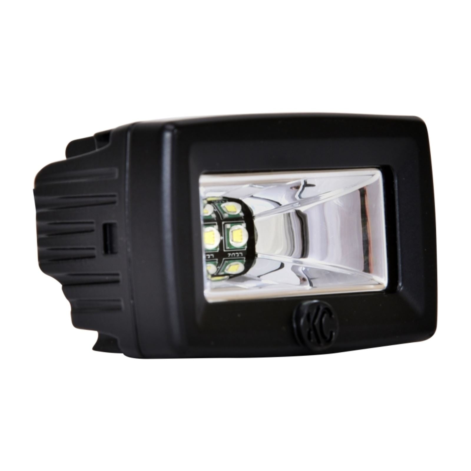 KC HiLiTES C-Series 2" C2 LED Light 20w Area Flood Beam (Pair Pack System) - Black [MPN: 328]_1551559