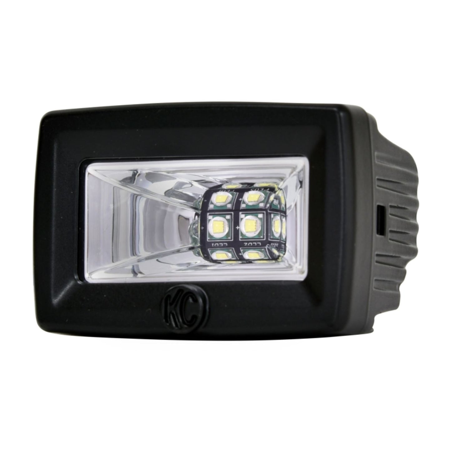 KC HiLiTES C-Series 2" C2 LED Light 20w Area Flood Beam (Pair Pack System) - Black [MPN: 328]_1551562