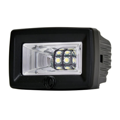 KC HiLiTES C-Series 2" C2 LED Light 20w Area Flood Beam (Pair Pack System) - Black [MPN: 328]_1551562