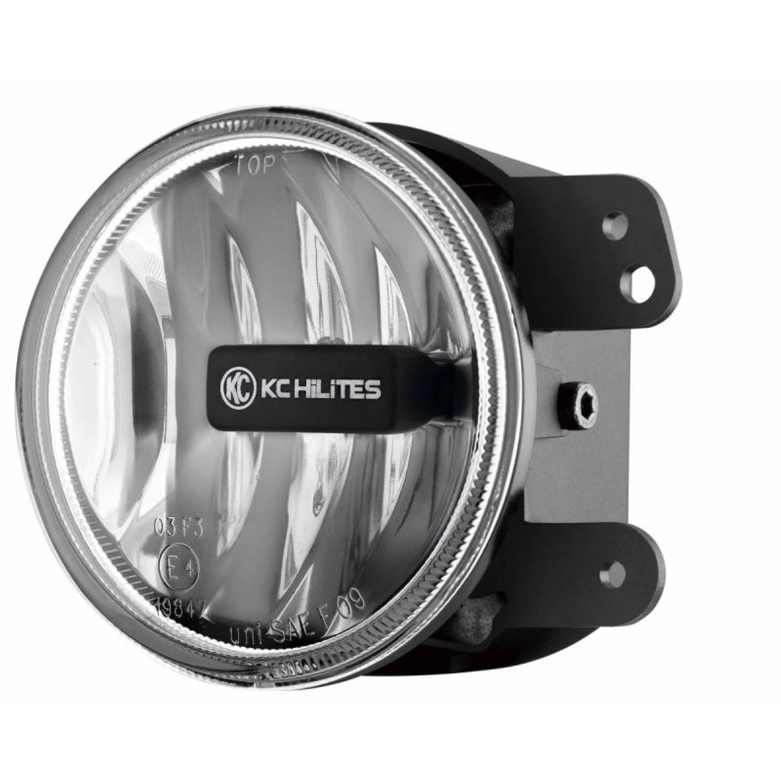 KC HiLiTES 4" Gravity G4 LED Light 10w SAE/ECE Clear Fog Beam (Single) [MPN: 1497]_1551683
