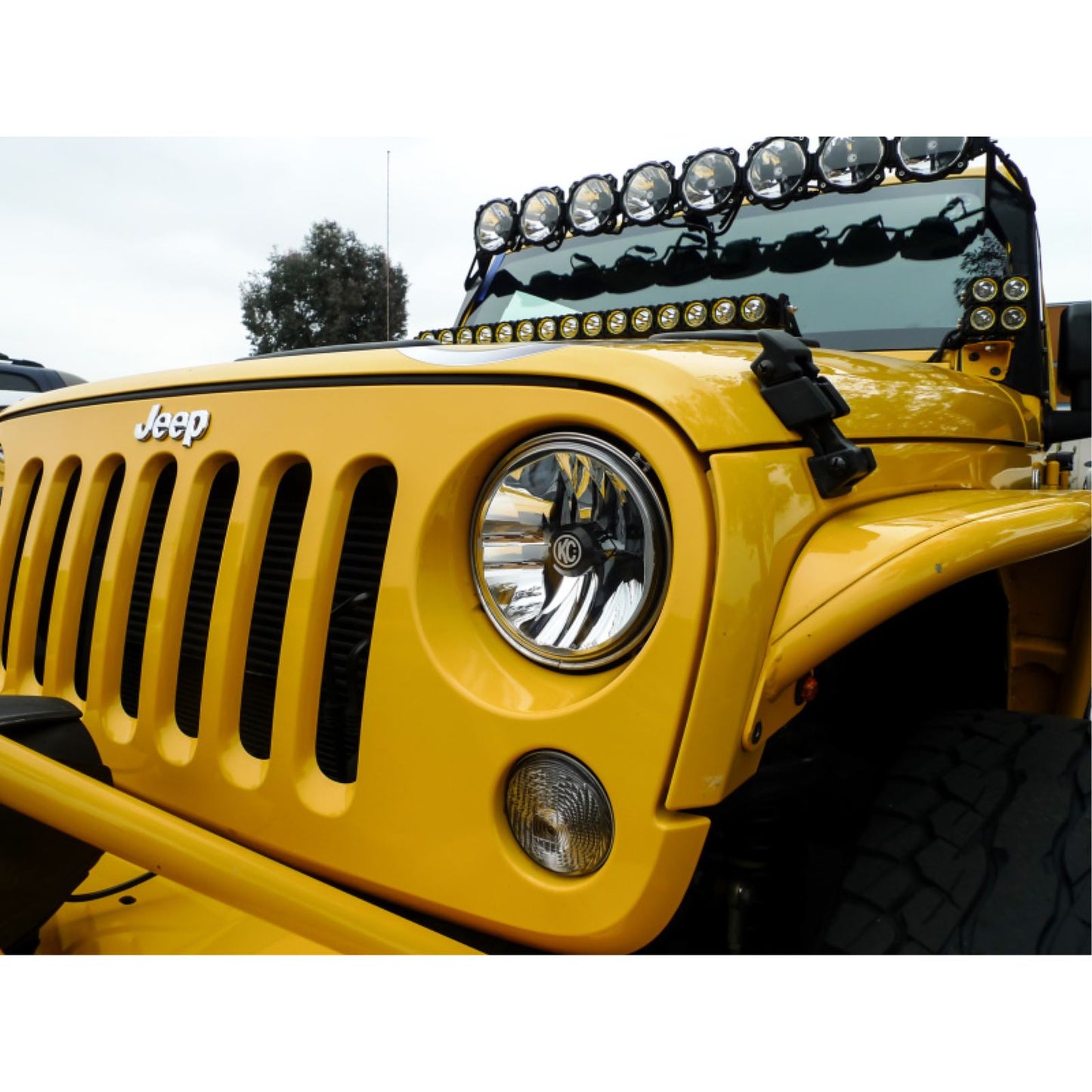KC HiLiTES 7" Gravity LED DOT Headlight fits 07-18 Jeep JK (Not for Rubicon/Sahara) - Pair [MPN: 42351]_1551653