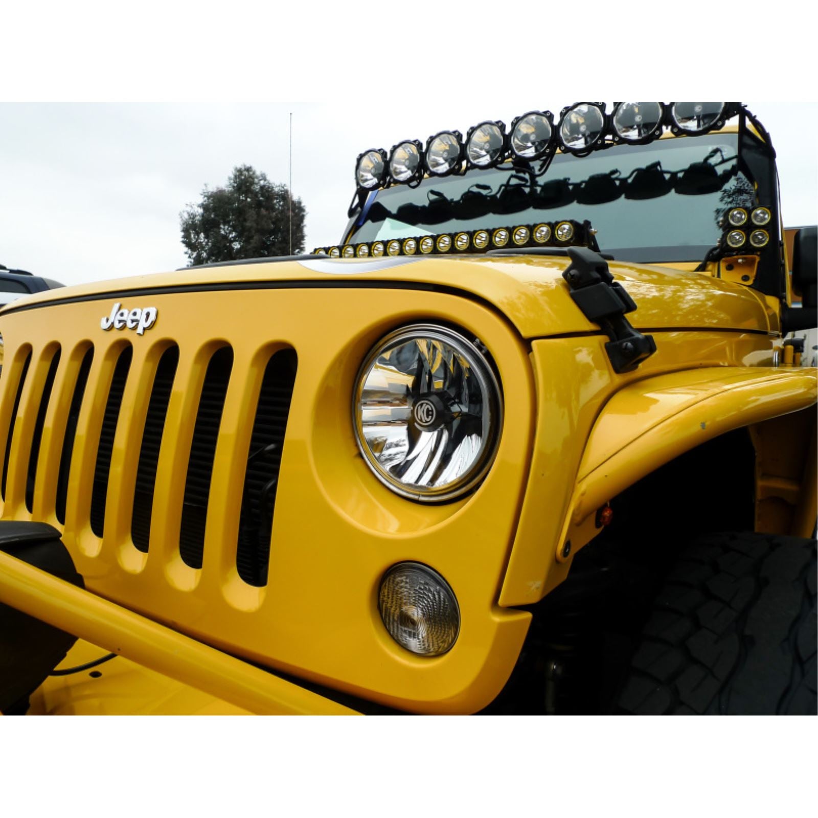 KC HiLiTES 7" Gravity LED DOT Headlight fits 07-18 Jeep JK (Not for Rubicon/Sahara) - Pair [MPN: 42351]_1551653