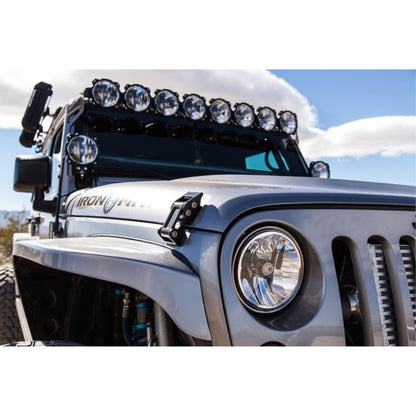 KC HiLiTES 7" Gravity LED DOT Headlight fits 07-18 Jeep JK (Not for Rubicon/Sahara) - Pair [MPN: 42351]_1551655