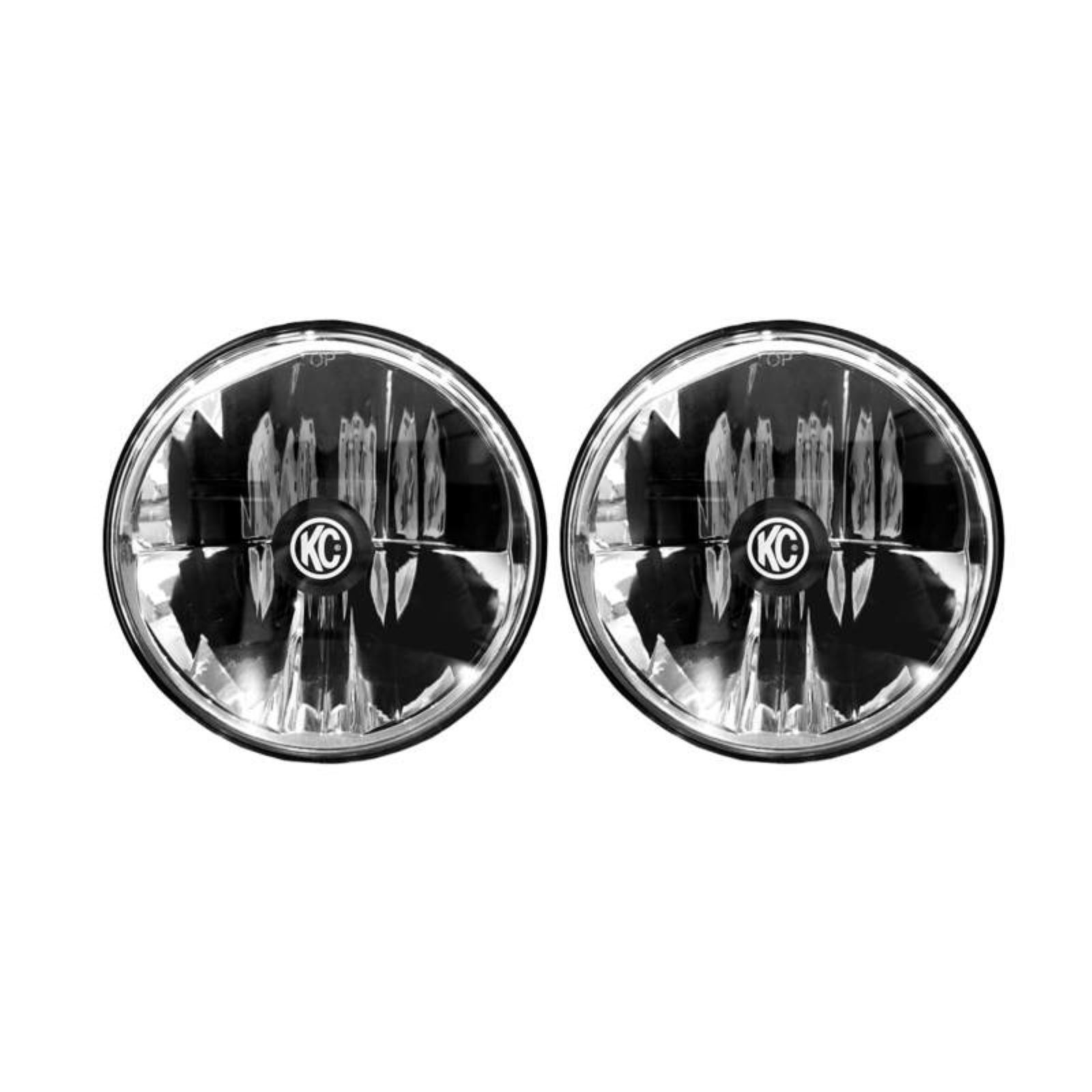 KC HiLiTES 7" Gravity LED DOT Headlight fits 07-18 Jeep JK (Not for Rubicon/Sahara) - Pair [MPN: 42351]_1551659