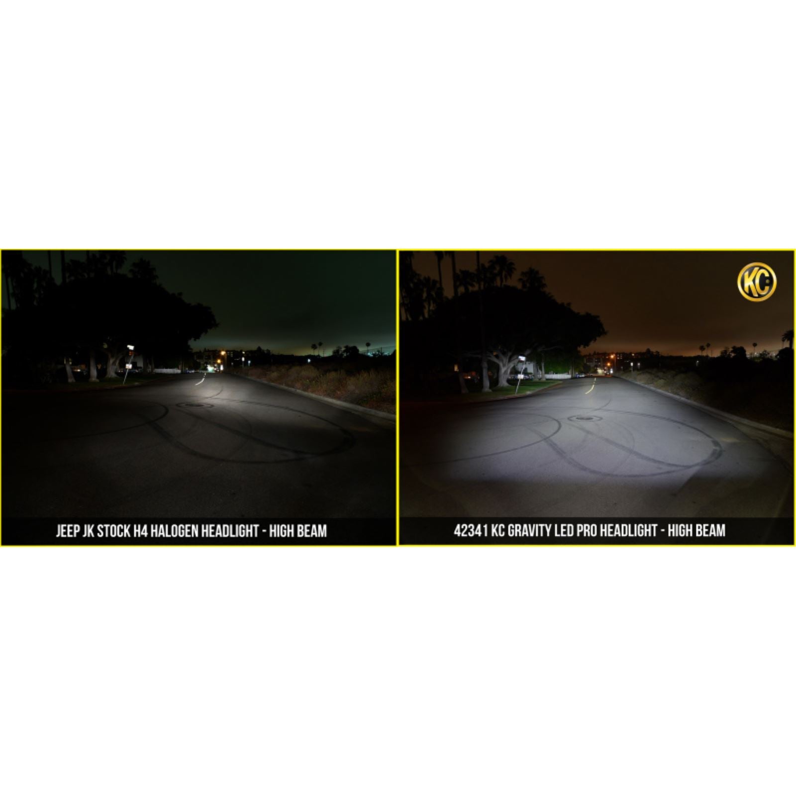 KC HiLiTES 7" Gravity LED Pro DOT Headlight fits 07-18 Jeep JK (Not for Rubicon/Sahara) - Pair [MPN: 42341]_1551660