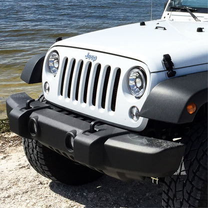 KC HiLiTES 7" Gravity LED Pro DOT Headlight fits 07-18 Jeep JK (Not for Rubicon/Sahara) - Pair [MPN: 42341]_1551639