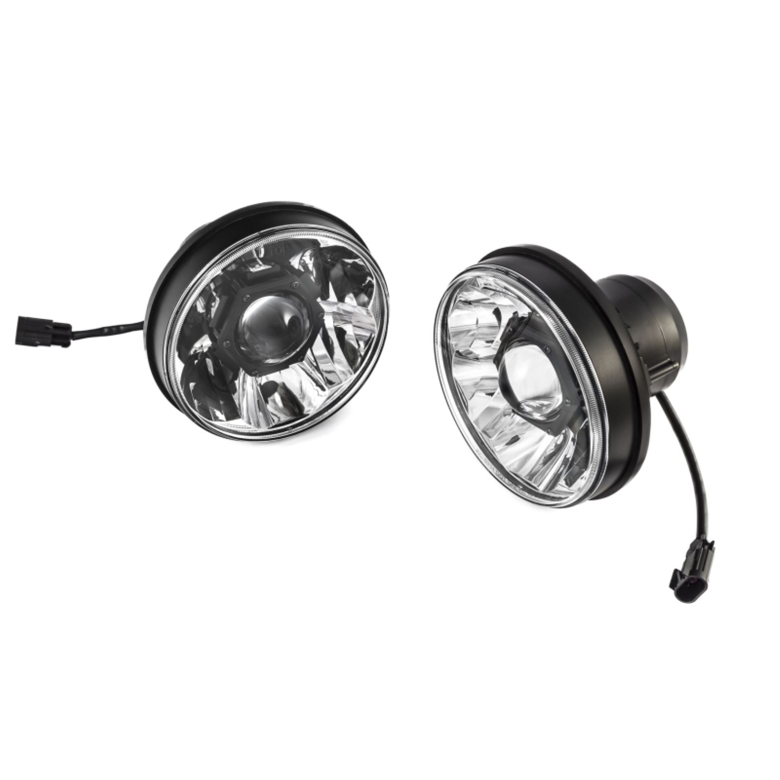 KC HiLiTES 7" Gravity LED Pro DOT Headlight fits 07-18 Jeep JK (Not for Rubicon/Sahara) - Pair [MPN: 42341]_1551789