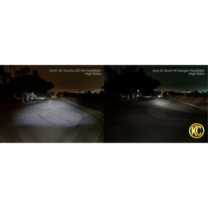 KC HiLiTES 7" Gravity LED Pro DOT Approved Headlight fits 07-18 Jeep JK - Single [MPN: 4234]_1551735