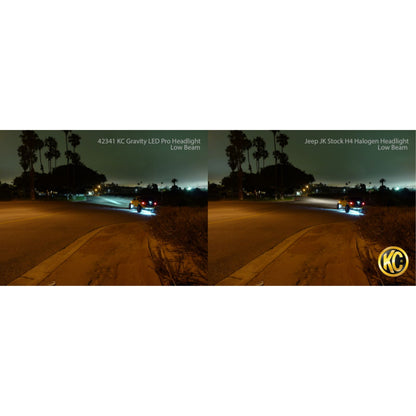KC HiLiTES 7" Gravity LED Pro DOT Approved Headlight fits 07-18 Jeep JK - Single [MPN: 4234]_1551716