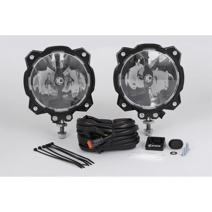 KC HiLiTES 6" Pro6 Gravity LED Light 20w Single Mount Wide-40 Beam (Pair Pack System) [MPN: 91305]_1551743