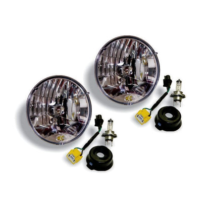 KC HiLiTES Headlight Conversion Kit - DOT Approved fits 07-18 Jeep JK H4 - H13 to H4 Connectors - Pair [MPN: 42302]_1551866